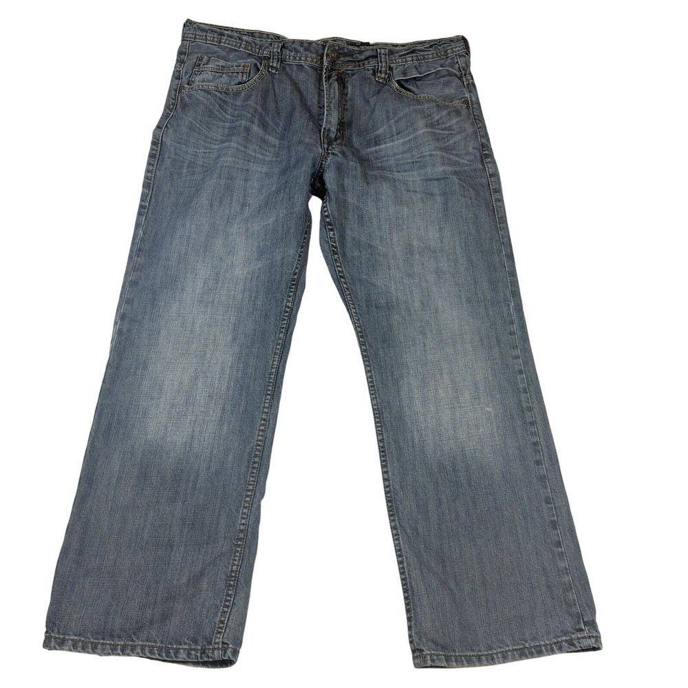 Buffalo David Bitton Jeans Mens 37x29 Travis Relaxed Denim Distressed Streetwear